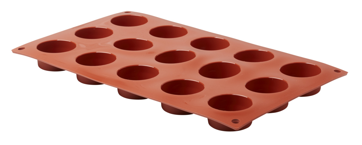 Backmatte aus Silikon für 15 runde Kuchen