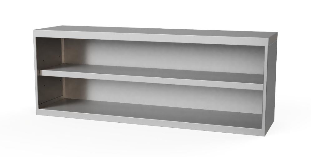 Wandschrank offen mit Zwischenbord