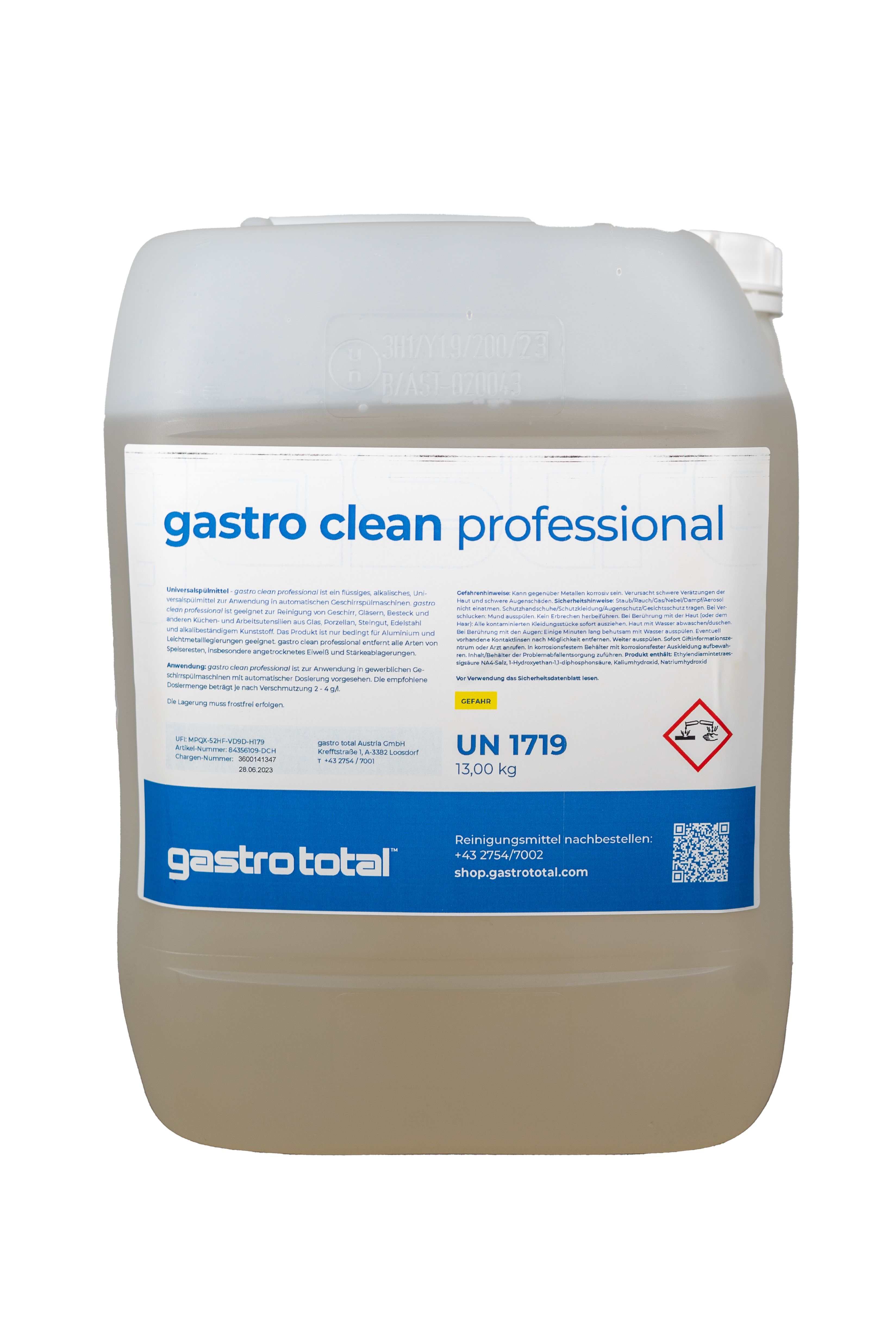 Flüssigreiniger gastro clean professional