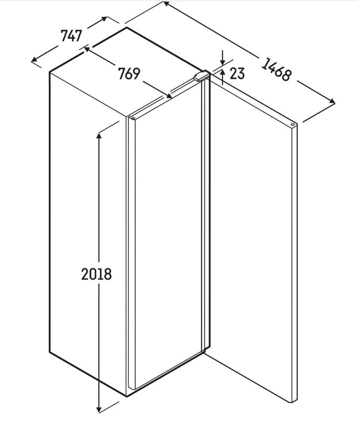 Kühlschrank 655 Liter, GN2/1 weiß
