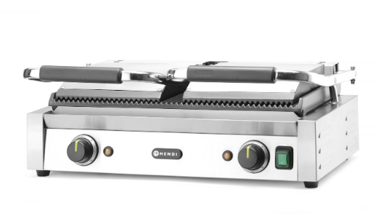 Kontaktgrill 1/2 glatt und 1/2 gerillt