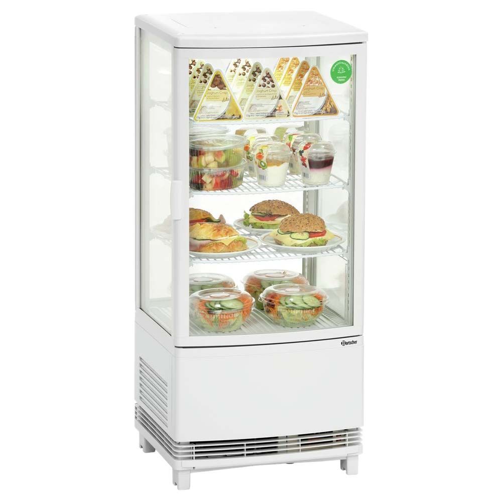 Mini-Kühlvitrine 86 Liter weiss