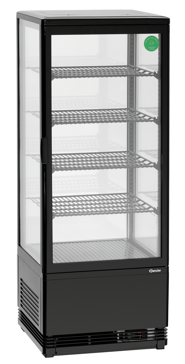 Mini-Kühlvitrine 98 Liter schwarz, 98L-SW