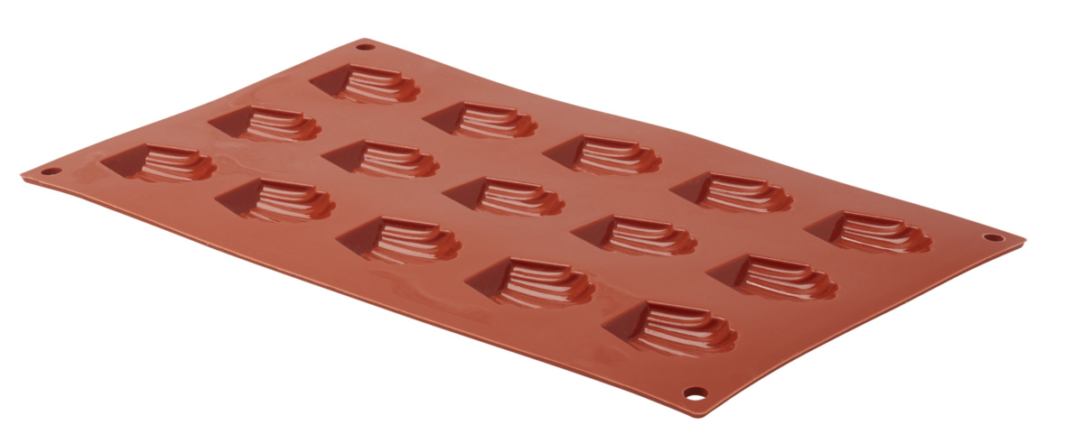 Backmatte aus Silikon für 15 Madeleines