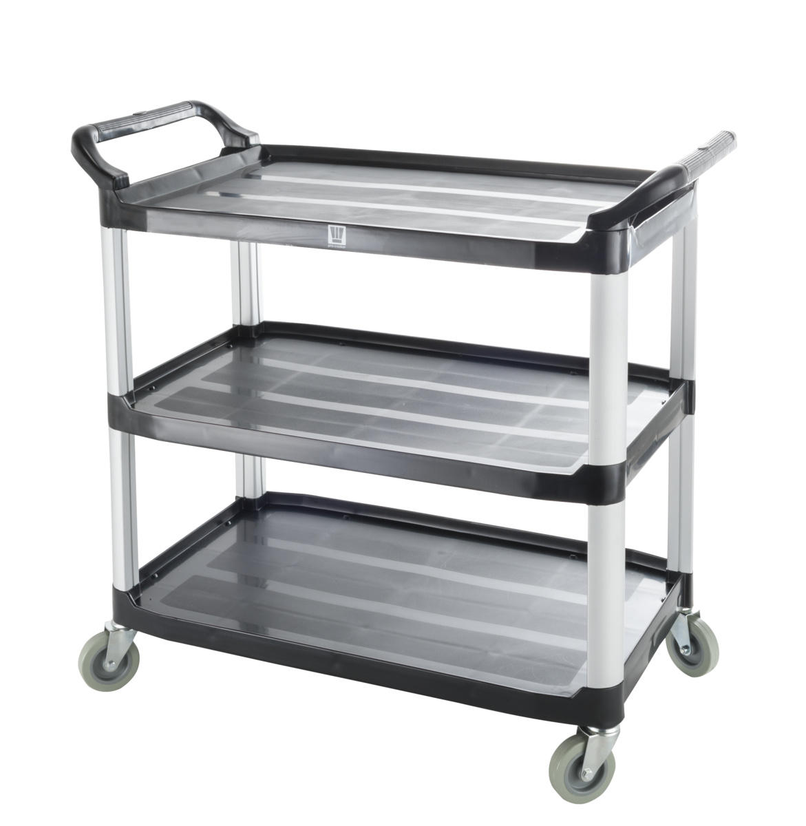 Servierwagen 3 Borde Kunststoff schwarz