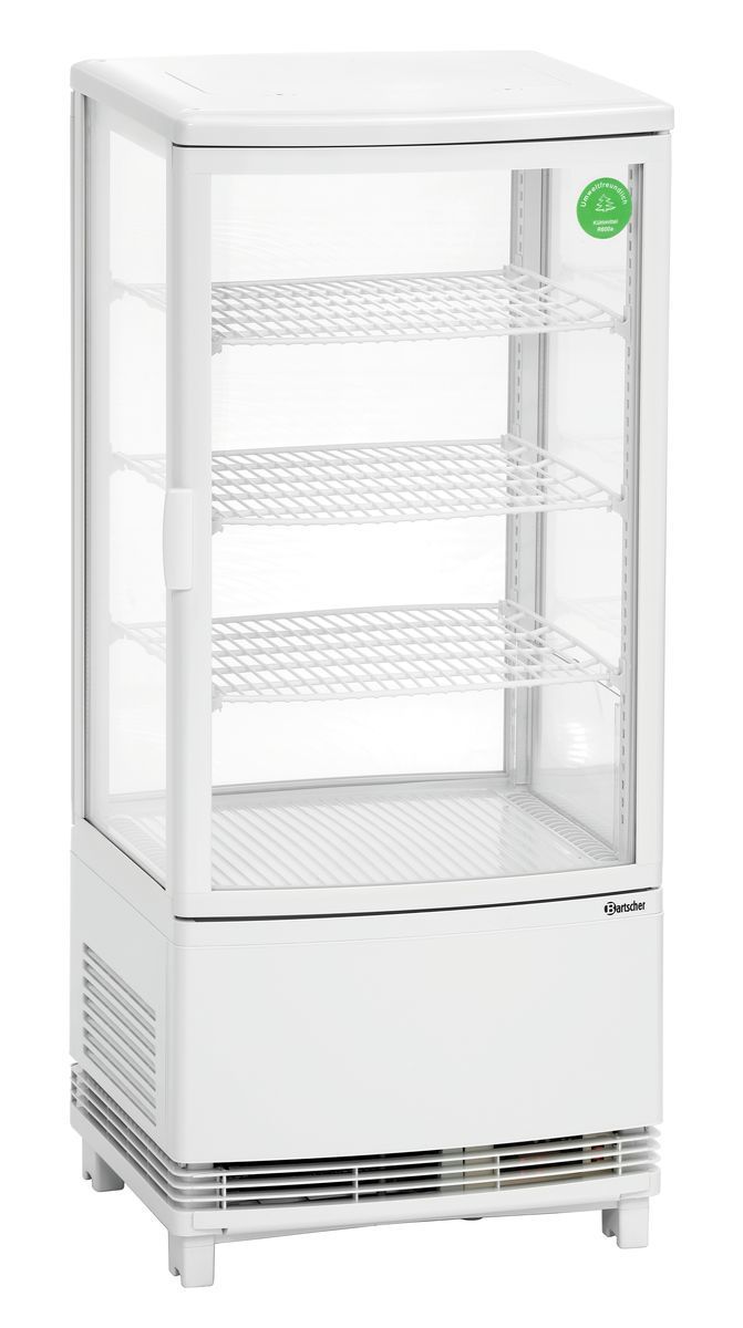 Mini-Kühlvitrine 86 Liter weiss