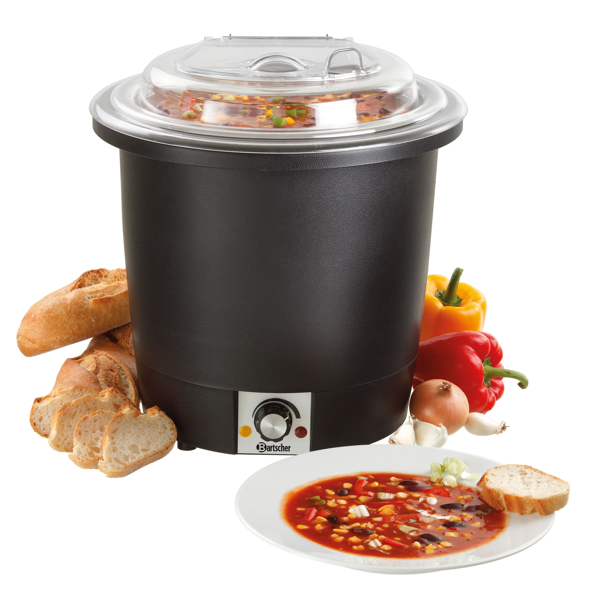 Suppentopf schwarz 10 Liter