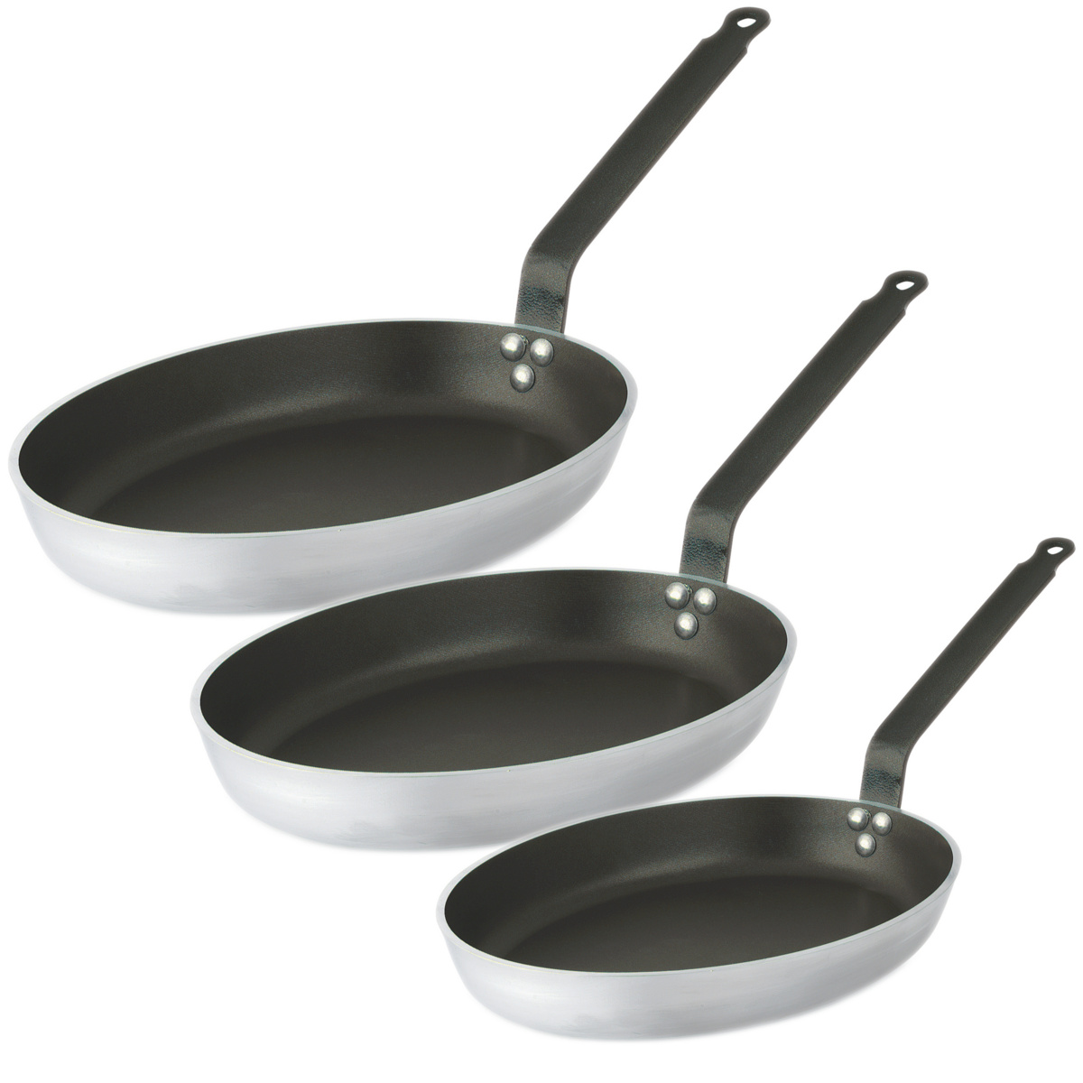 Bratpfannen Set 3 Stück aus Aluminium